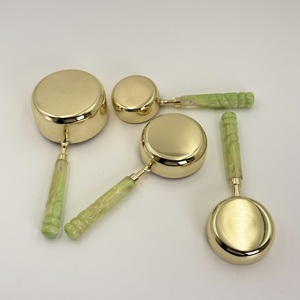 Tasses à mesurer en acier inoxydable avec longue poignée en résine, grande tasse à mesurer, accessoires de marquage, fournitures de scrapbooking, cuillère à cire à fondre - Product Image 5