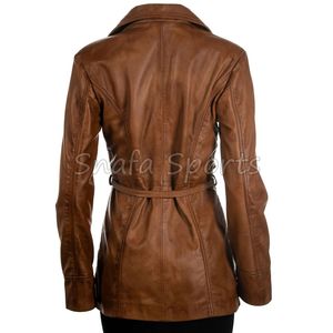 Veste Courte en Cuir Tendance pour Femme – Style Motard Chic et Ajusté – Manteau d'Hiver Premium pour Tenue Décontractée - Product Image 4