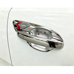 Kit de garnitures de poignées de porte en ABS bicolore chromé pour <span class=keywords><strong>RANGER</strong></span> T6-T8 2012-2019, kit de garnitures de porte extérieures pour pick-up - Product Image 2