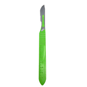 Instrument chirurgical manuel # 4 Manches de scalpel en acier inoxydable avec poignée antidérapante pour interventions médicales Scalpel 4 - Product Image 1