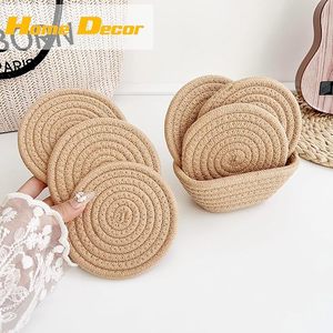 Posavasos Redondos de Bambú, Resistentes al Calor, Estilo Nórdico, para Tazas y Jarras - Product Image 6