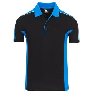 Polo de Hombre con Bloques de Color, Manga Corta, Tejido Transpirable, Estilo Casual - Product Image 1
