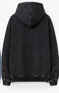 Hoodie en jean pour homme de qualité supérieure avec poche kangourou - Product Image 6