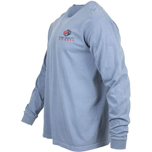 T-shirt unisexe à manches longues en coton OEM personnalisé, anti-boulochage, motif uni, tissu 200g – Conception épaules tombantes personnalisée - Product Image 5