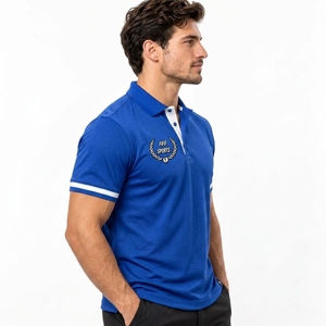 Camisa Polo Personalizada para Hombre, Ropa Casual de Manga Corta, Tejido Transpirable, Ligero, Cómodo, Ajuste Premium, Moda Masculina para el Día a Día - Product Image 3