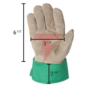 Gants de travail confortables en cuir résistants à la chaleur et aux coupures pour hommes, nouveau style, design personnalisé, faible MOQ, prix de gros - Product Image 5