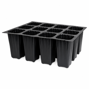 Plateau de propagation carré respirant en plastique HIPS avec trous de drainage pour semis de plantes, base de dôme de germination, fabriqué en Inde - Product Image 2