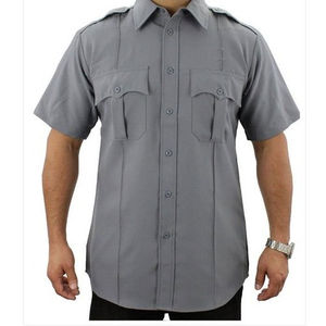 เสื้อเชิ้ตแขนสั้นสำหรับยามรักษาความปลอดภัย มีกระเป๋า ชุดยูนิฟอร์มยามรักษาความปลอดภัย หมวดหมู่สินค้า เสื้อผ้า ราคาขายส่ง เสื้อยืดรักษาความปลอดภัย - Product Image 2