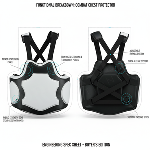 Chaleco Protector de Pecho de Último Diseño, Hecho a Medida, para Artes Marciales, Boxeo, Taekwondo, Kickboxing, Entrenamiento - Product Image 2