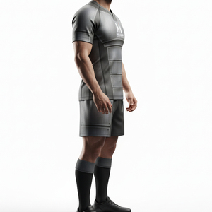 Uniformes de Rugby Personalizados para Equipos Profesionales, Conjunto de Camiseta y Pantalones Cortos Sublimados, Uniformes de Rugby para Clubes con Absorción de Humedad, OEM - Product Image 4
