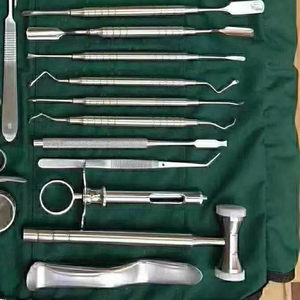 Kit Quirúrgico Premium Básico de Acero Inoxidable para Odontología: Elevadores, Pinzas, Portaagujas y Bisturíes para Cuidado Oral y Ortodoncia, con Certificación CE ISO - Product Image 3