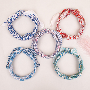 Pañuelo Cuadrado Multicolor de Algodón para Moda, Deporte al Aire Libre, Muñequera, Lazos para el Cabello, Calidad Premium, Hecho a Mano, Ecológico - Product Image 2