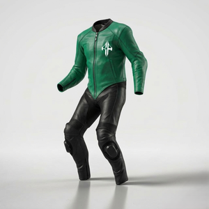 ชุดมอเตอร์ไซค์หนังแท้สำหรับแข่งรถ รุ่นล่าสุด ดีไซน์พรีเมียมคุณภาพสูง สำหรับผู้ชาย  แบบสั่งตัดได้ - Product Image 4