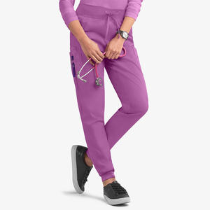 Pantalones Médicos para Enfermeras, Pantalones de Trabajo con Múltiples Bolsillos, Uniformes Médicos para Mujer - Product Image 1