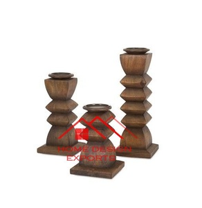 ที่ใส่เทียนตกแต่งโต๊ะเชิงเทียนสำหรับบ้านโรงแรมห้องรับแขกโต๊ะกาแฟดีไซน์ล่าสุดทำด้วยมือไม้มะม่วง - Product Image 1