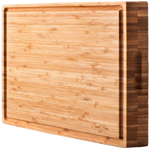 Planche à découper en bambou massif de grande taille pour la cuisine, avec espace vierge pour logo, idéale pour la vente en gros - Product Image 6