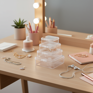 Ilan Organizer Box 2,5x8,5x8,5 cm Contenitore trasparente per riporre piccoli oggetti - Product Image 2