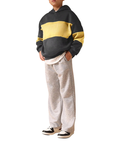 Nouvelle Arrivée Enfants – Sweat à Capuche Doublé 100% Coton, Coupe Droite Épaules Tombantes, Style Urbain avec Logo - Product Image 2