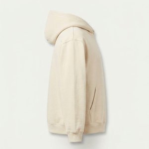 Nueva Sudadera con Capucha Beige para Mujer con Logotipo Personalizado, con Estampado de Texto Transpirable, Tejido de Algodón, Ropa Casual de Otoño - Product Image 3