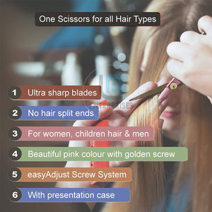 Latest Style Solid Color Stainless Steel Barber <b>Scissors</b> Wholesale Custom Made Durable Reusable High Quality - Product Image 6