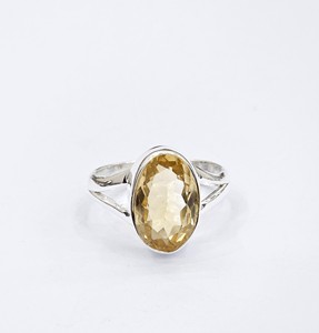 Handcrafted Natural <b>Citrine</b> <b>Ring</b> 925 Sterling Silver Bezel Oval Cut Crystal Jewelry Wedding, Anniversary Gift - Product Image 1