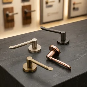 Herrajes Modernos para Manijas de Puerta, Ambidiestros, Acabados Antiguos en Acero Inoxidable, Negro Grafito, CP, Z, PVD Dorado y Oro Rosa, Solución Total Personalizada - Product Image 1