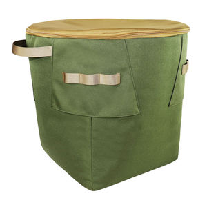 Lifestyle Cooler Bags 20L Oxford Fabric Zipper Closure Outdoor Use Green Foldable Insulated Cooler Bag - Product Image 3