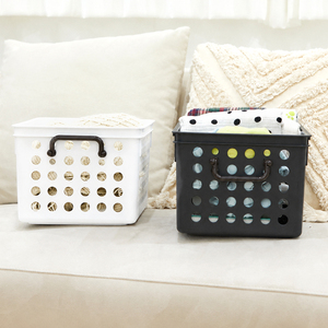 Organizador de Cajones Extraíble de Plástico Negro de 5 Piezas, Marca SongSong, Hecho en Corea, Cesta de Almacenamiento Apilable Multiusos para el Hogar - Product Image 2