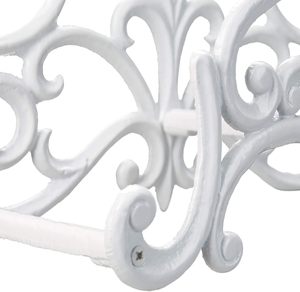 Vintage <b>Cast</b> Iron Garden Hose Holder Wall Mounted Decorative Hose Hanger Rack Outdoor Water Pipe Organizer Rustic Antique Scroll - Product Image 2