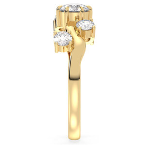 แหวนเงินแท้ 925 คุณภาพสูง REYES ประดับเพชรโมอิสซาไนต์ GRA Certified ดีไซน์หรูหรา เหมาะสำหรับงานแต่งงาน งานหมั้น หรือเป็นของขวัญ ของที่ระลึก เครื่องประดับชั้นดี - Product Image 5