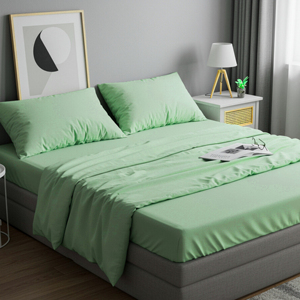 New Stock Arrival Unmatched Quality 90 GSM Fabric Density 4 Pcs Polyester Bedsheet Set from India's Leading Manufacturer - Product Image 1