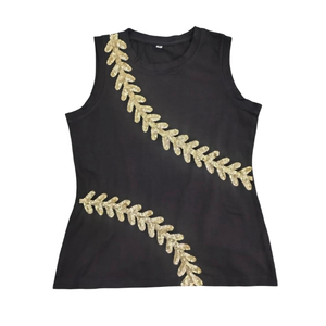Women Baseball Jersey Crop <b>Top</b> 100% Cotton Casual Breathable Tank <b>Top</b> Game Day Wholesale Shirts Jerseys for Women Uniform - Product Image 3