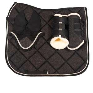 Tapis de selle équestre antidérapant de haute qualité pour le dressage et les concours de saut, respirant, en cuir, coton, silicone et spandex - Product Image 5