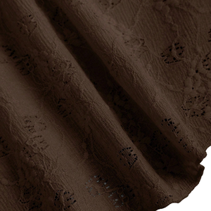 Haut Cami sans bretelles en dentelle marron pour femme, avec nœud sur le devant, sans manches, style peplum, respirant, élégant, pour l'été, décontracté, pour les fêtes, chic et tendance - Product Image 6