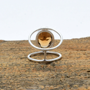 Smokey Topaz <b>Ring</b> 925 Sterling <b>Silver</b> Natural Topaz Gemstone <b>Ring</b> Handmade Jewelry Anniversary Gift <b>for</b> Her - Product Image 3