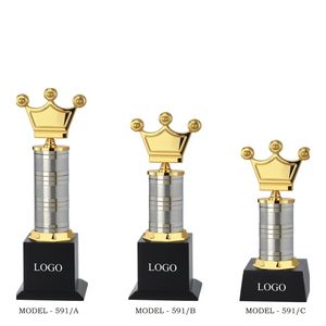 Luxurious Golden Round Logo Brass Dial Office Decor Elegant Silver Brown Accents For Desk Desktop And Professional Display - Product Image 1