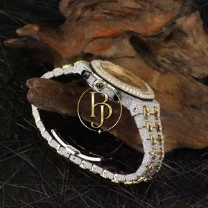 Luxury Quartz Eco-Friendly 10 Bar Water Resistant Stainless Steel Two-Tone Gold Silver <b>Arabic</b> Dial Glass Bezel Unisex Gift <b>Watch</b> - Product Image 2