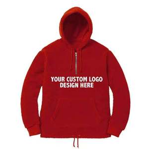 Low Price Winter Hooded Pullover <b>Sherpa</b> Fleece Embroidered Logo Plus Size Breathable & Quick Dry Streetwear Fashion Men's Hoodie - Product Image 2