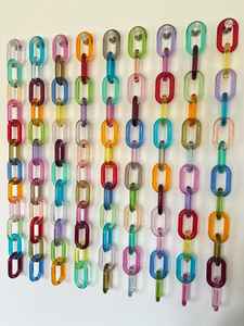 Cadena de Resina Ecológica Personalizada, de Gran Tamaño, Transparente y Multicolor, Hecha a Mano, Decoración para el Hogar - Product Image 2