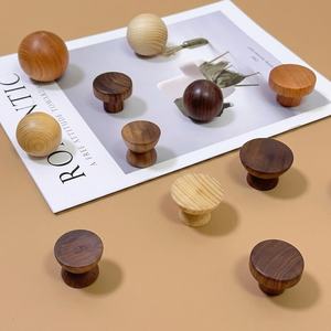 Premium Wooden <b>Pull</b> Handle Set Artisan Crafted Cabinet Knobs Contemporary Wooden <b>Bar</b> <b>Pulls</b> Smooth Finish Drawer Handles Nordic - Product Image 2