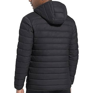 Veste matelassée en toile à capuche pour homme de luxe, rembourrée de coton, design épais et chaud pour les vêtements de travail en extérieur et les conditions hivernales froides - Product Image 4
