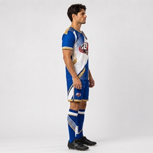 Professional soccer uniform crafted with lightweight materials for speed comfort and reliable <b>athletic</b> performance every match - Product Image 6
