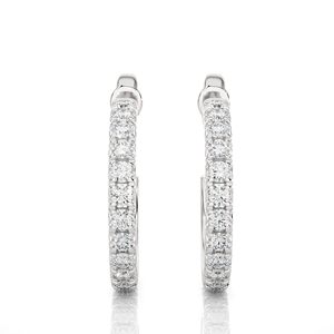 Cautivadores Pendientes de Aro con Diamantes Cultivados en Laboratorio, Chapados en Oro de 18 Quilates, Modernos, Certificados por IGI, Oro Amarillo que Ofrece un Brillo Radiante - Product Image 3
