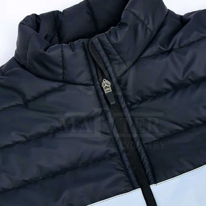 Veste d'hiver matelassée pour homme de qualité supérieure, col montant, logo sur le devant, coupe-vent, respirante, écologique, usage décontracté, toucher doux, en polaire - Product Image 6