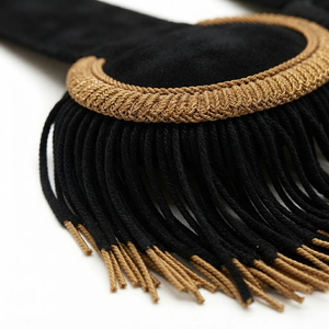 Épaulettes de luxe de qualité supérieure, accessoires décoratifs pour vêtements avec logo personnalisé, service OEM, taille OEM, fabrication sous marque privée - Product Image 4