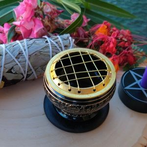 Juego de quemador de incienso de mármol rojo, difusor aromático con tapa para aromaterapia, uso en todas las estaciones, diseño aromático, quemador de incienso Bakhoor - Product Image 6