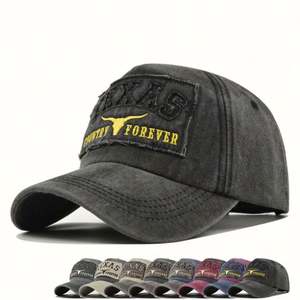 Gorras de Béisbol Deportivas Estilo Texas Americano, Personalizadas de Fábrica, 100% Algodón Canvas, Vintage, Lavadas, con Parche y Bordado 3D - Product Image 1