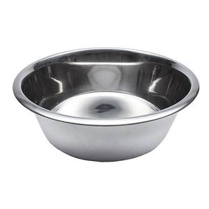 ชามน้ำและอาหารสุนัขสแตนเลสขอบเรียบ วัสดุปลอดภัย ทนทาน ใช้ได้ทุกวัน - Product Image 1