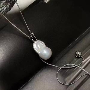 Vente en gros de pendentifs baroques rétro, ornements en perles baroques naturelles avec réglage, vente au détail/dropshipping - Product Image 2