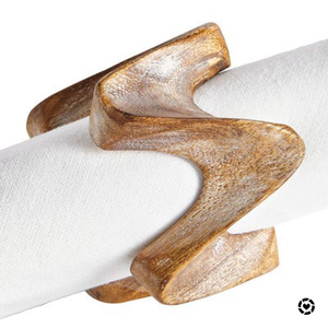 Handcrafted <b>Elephant</b> Wood Napkin Ring Holders-Classic Vintage Style Rustic Eco-Friendly Table <b>Decor</b> - Product Image 5